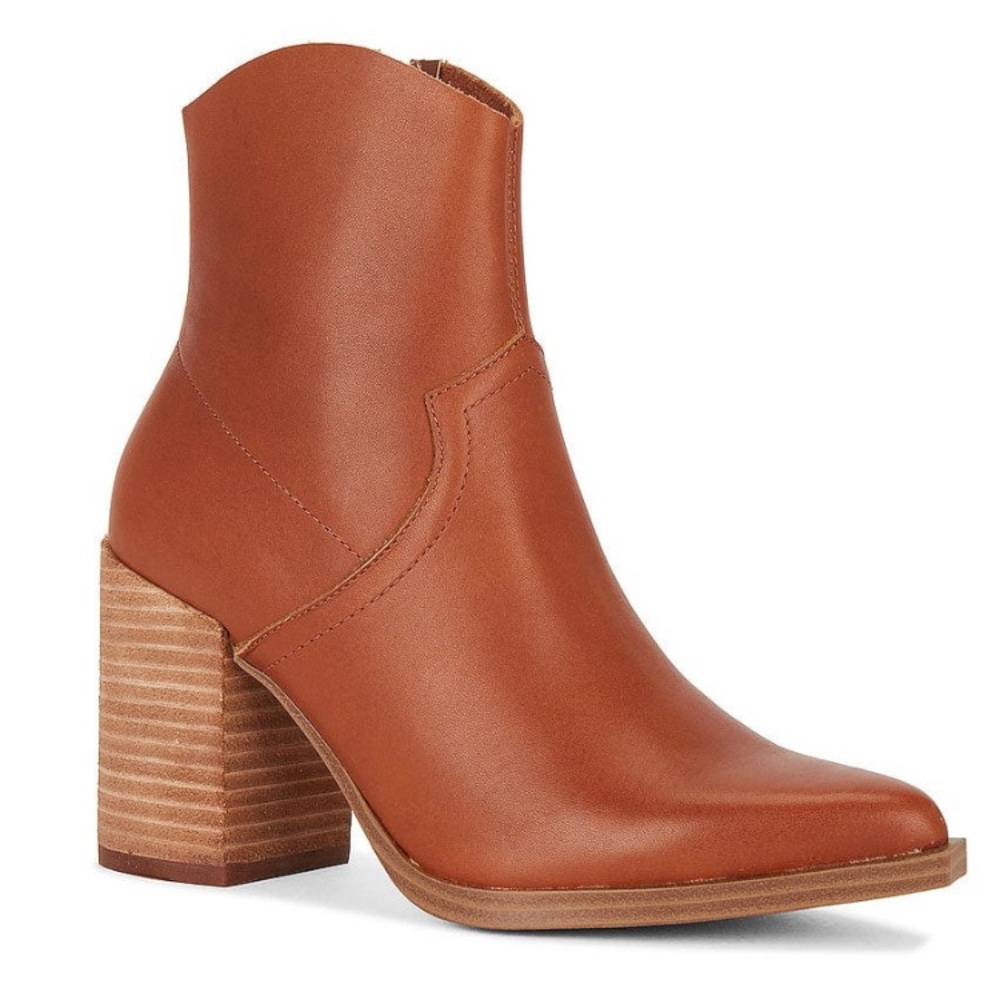 Steve Madden Cate Bootie - Cognac Leather